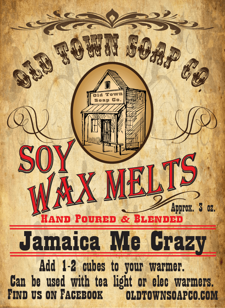 Jamaica Me Crazy Wax Melts - Old Town Soap Co.