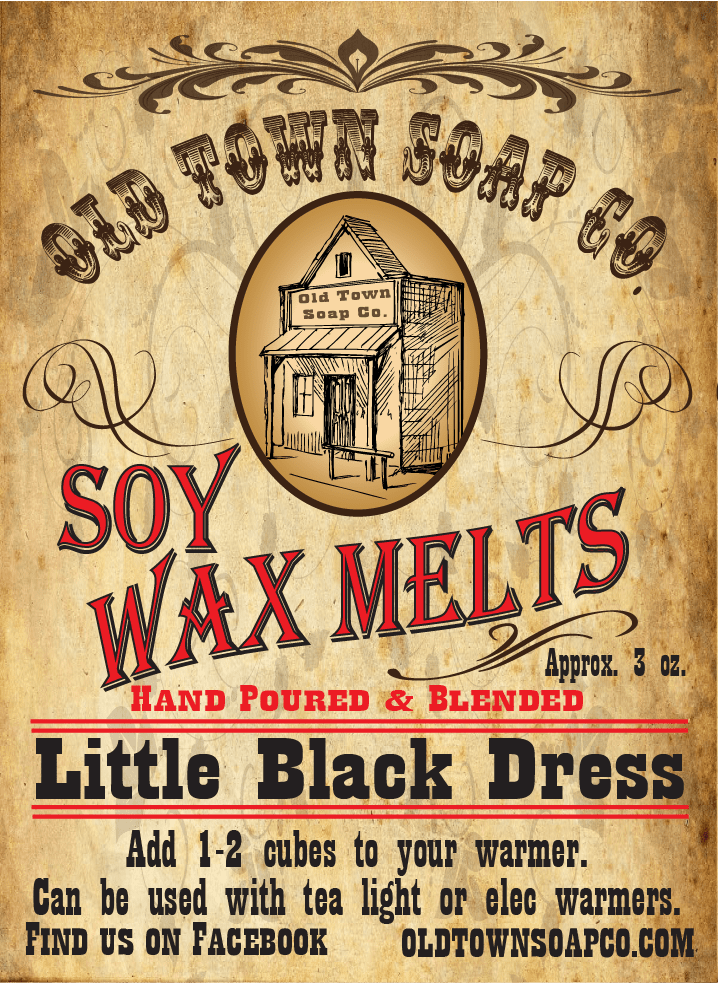 Little Black Dress Wax Melts - Old Town Soap Co.