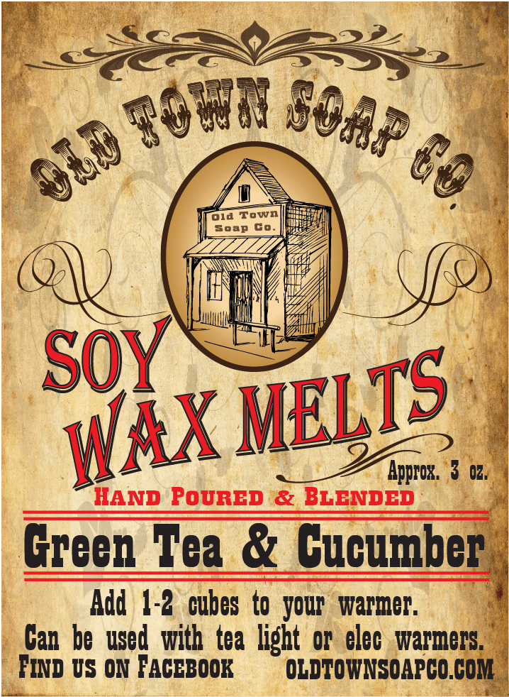 Green Tea & Cucumber Wax Melts - Old Town Soap Co.