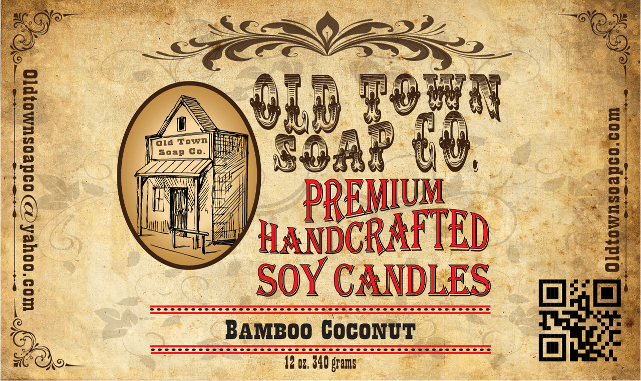 Bamboo Coconut Candle - Old Town Soap Co.
