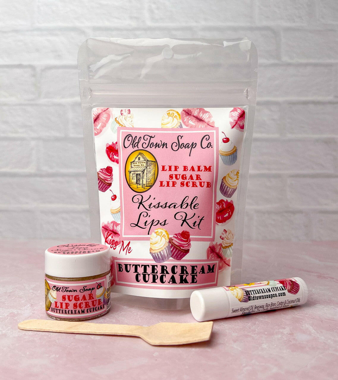 Kissable Lips Sugar Scrub & Lip Balm Kits - Old Town Soap Co.