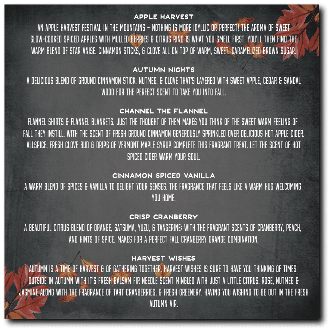 Fall Scents Your Choice Hand Sanitizer Scent 2oz $4.99 - Old Town Soap Co.