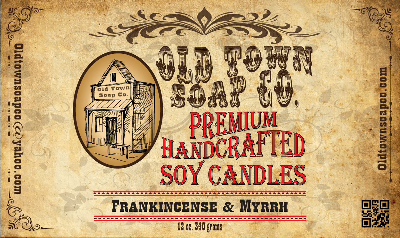 Frankincense & Myrrh Candle - Old Town Soap Co.