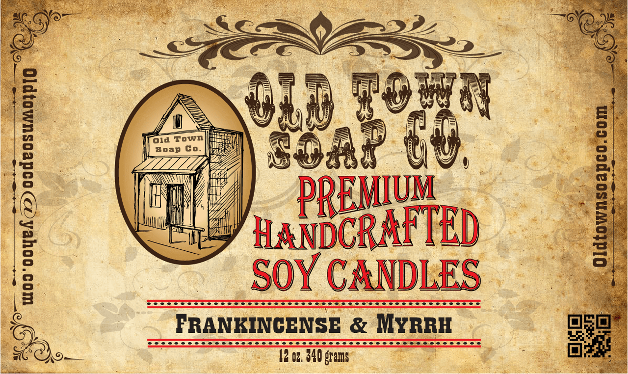 Frankincense & Myrrh Candle - Old Town Soap Co.