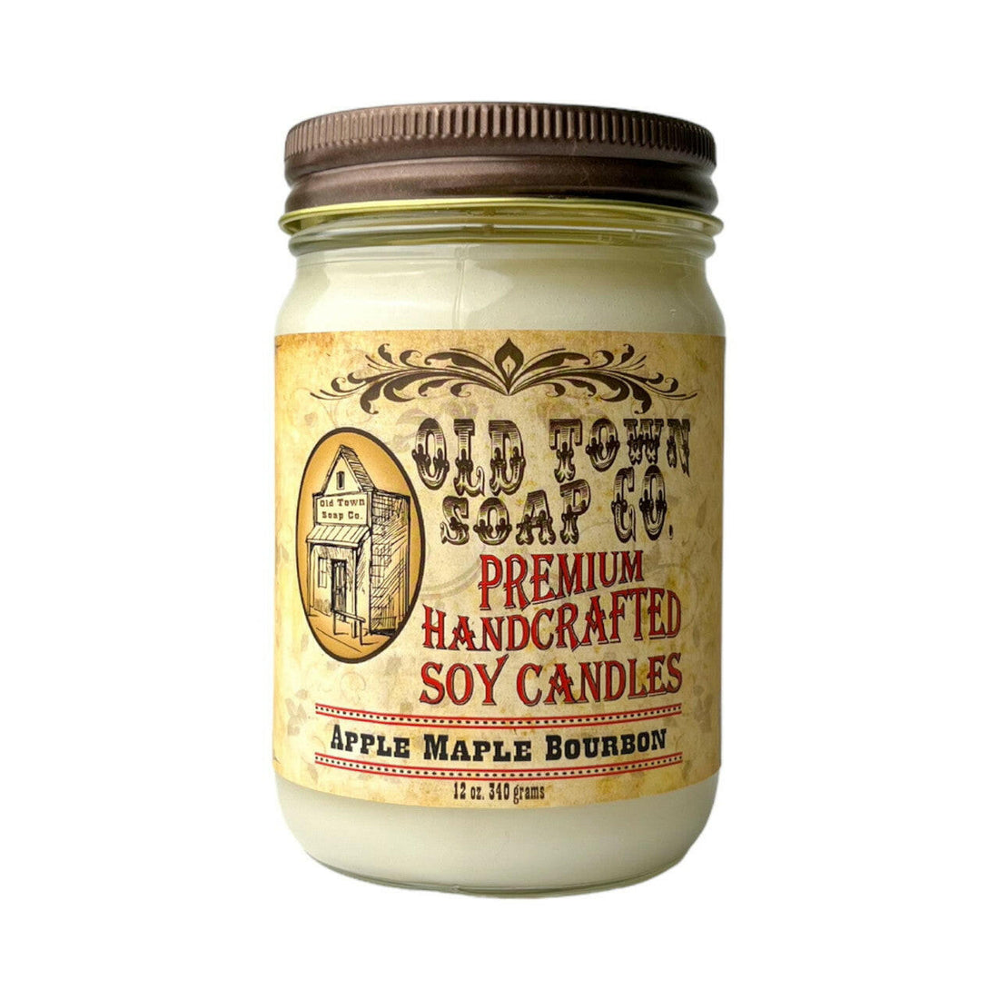 Apple Maple Bourbon Candle - Old Town Soap Co.