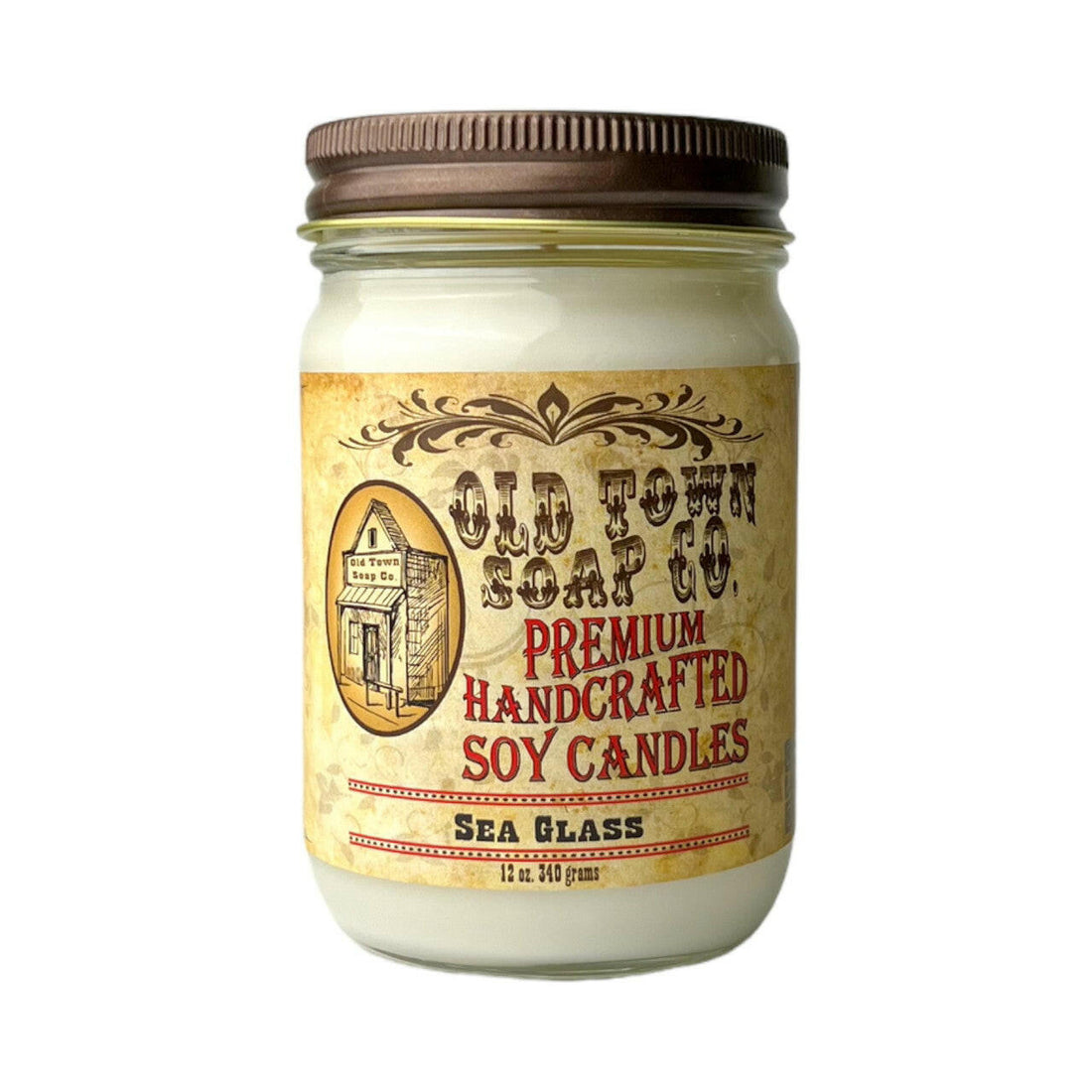 Sea Glass Candle - Old Town Soap Co.