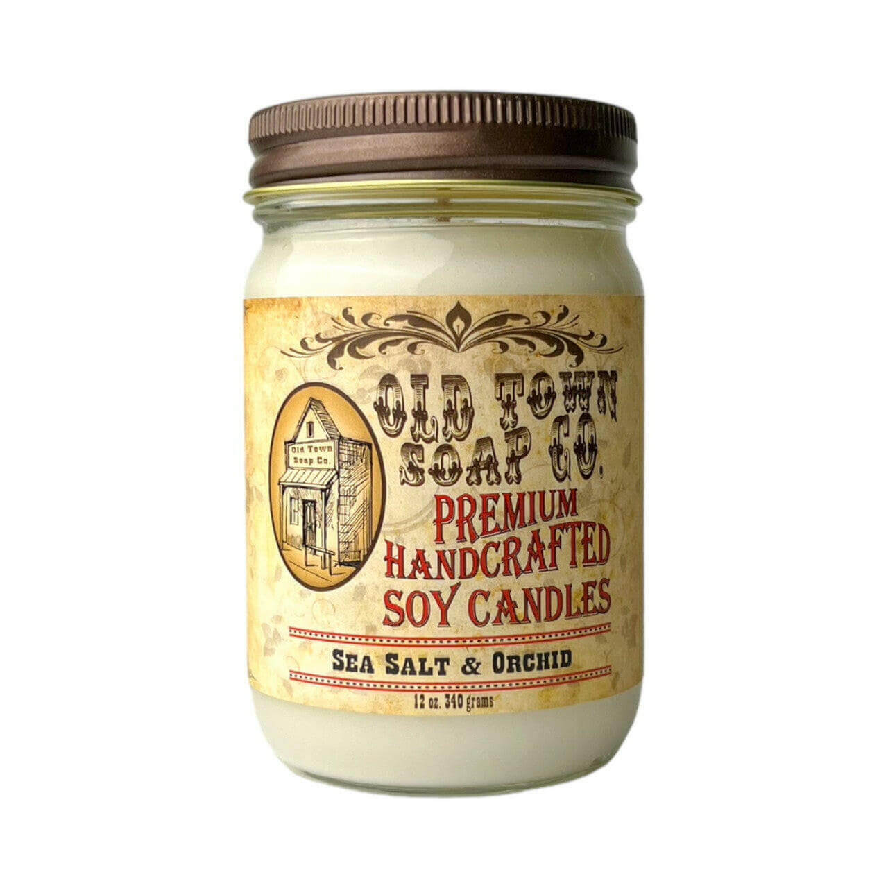 Sea Salt & Orchid Candle - Old Town Soap Co.