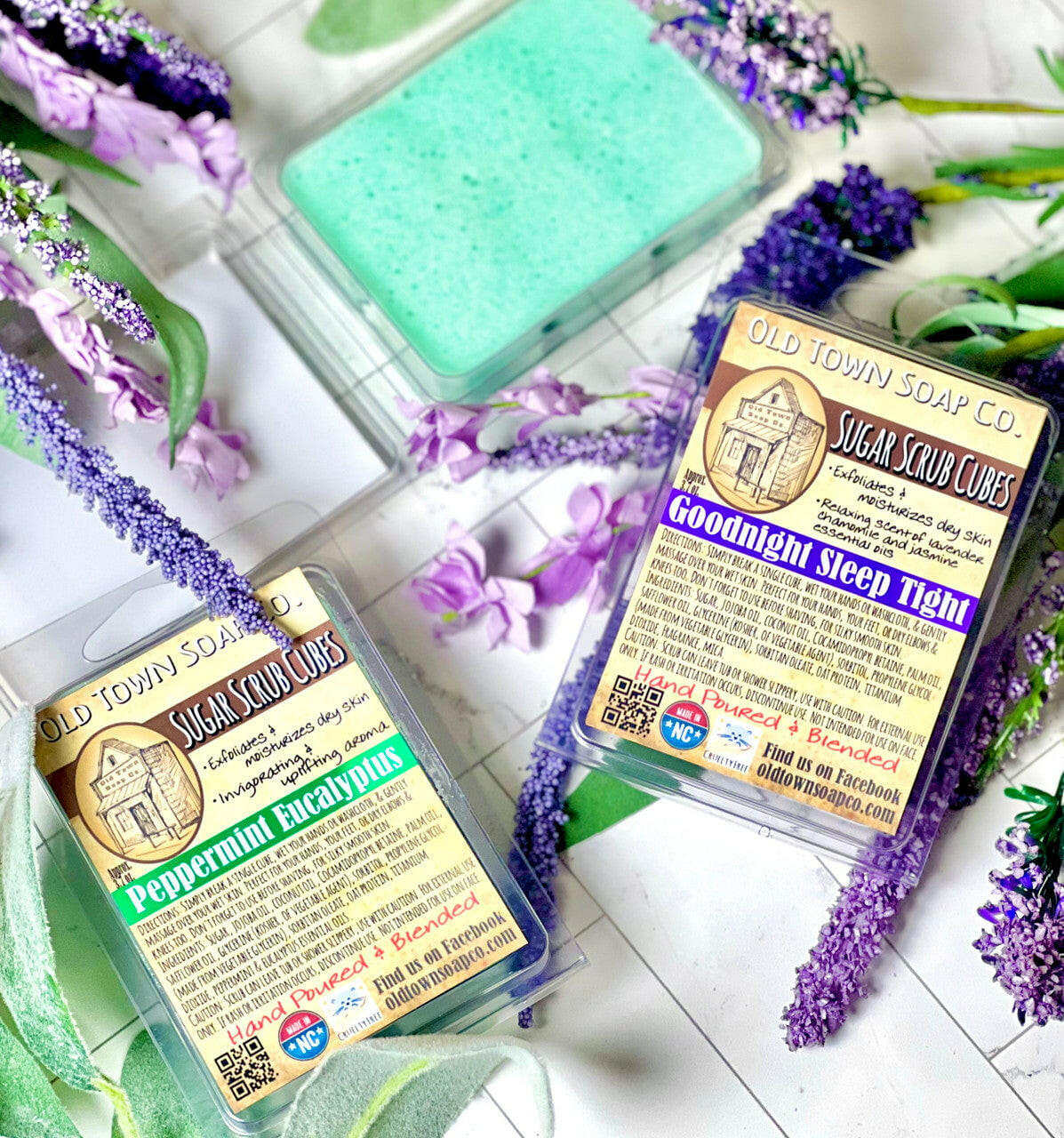 Goodnight Sleep Tight Sugar Scrub Cubes - Old Town Soap Co.