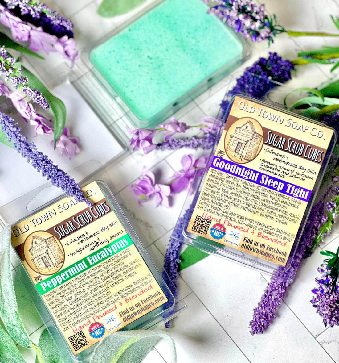 Goodnight Sleep Tight Sugar Scrub Cubes - Old Town Soap Co.