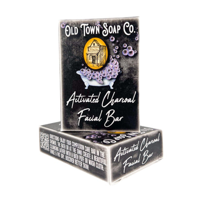 Activated Charcoal -Facial Bar Soap - Old Town Soap Co.
