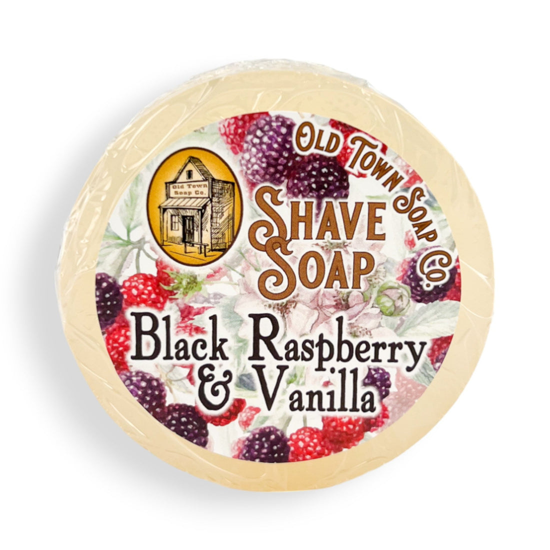 Black Raspberry &amp; Vanilla Shave Soap - Old Town Soap Co.