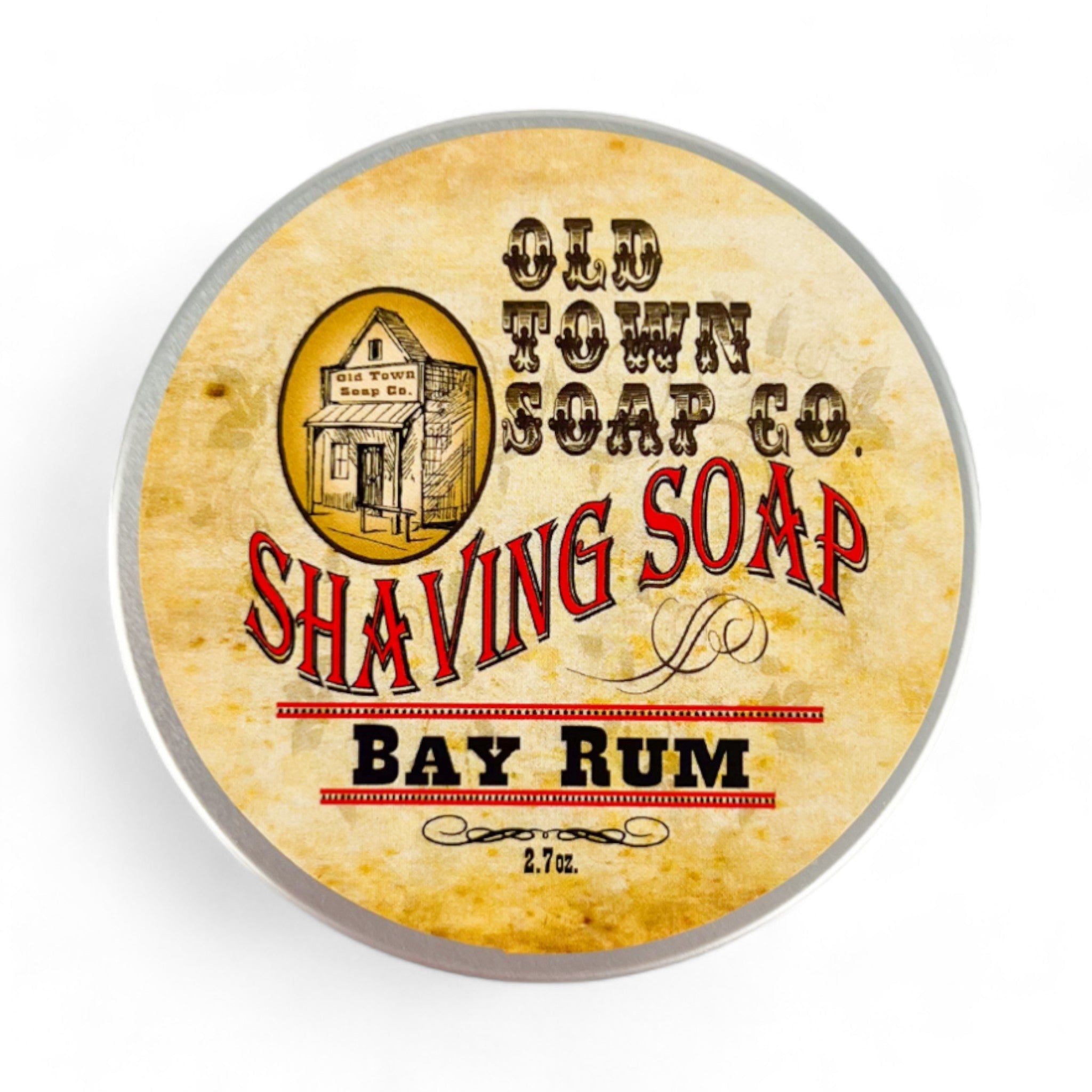 Bay Rum -Shave Soap Tin - Old Town Soap Co.