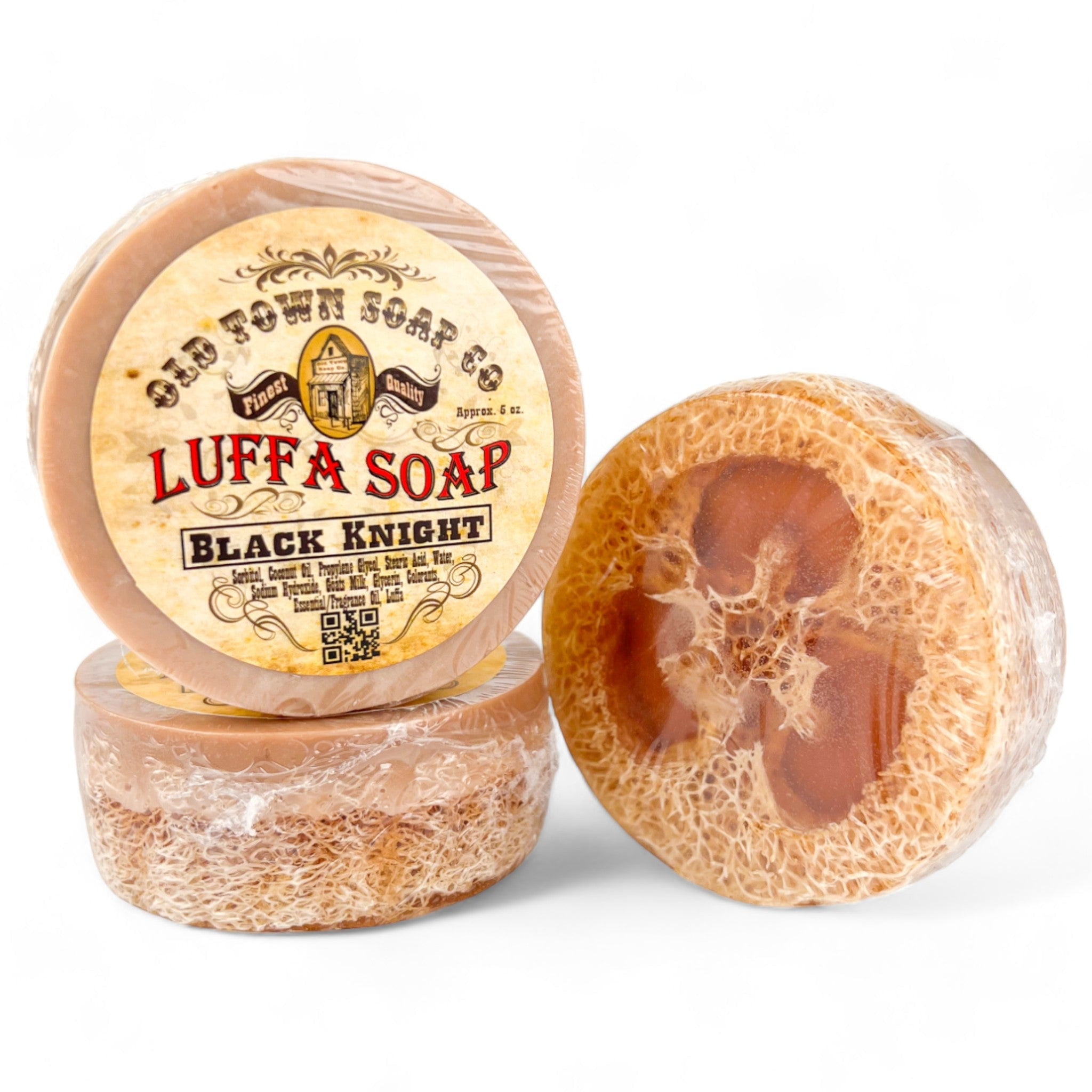 Black Knight -Luffa Soap - Old Town Soap Co.