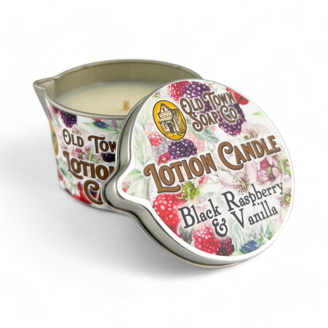 Black Raspberry &amp; Vanilla -Lotion Candles - Old Town Soap Co.