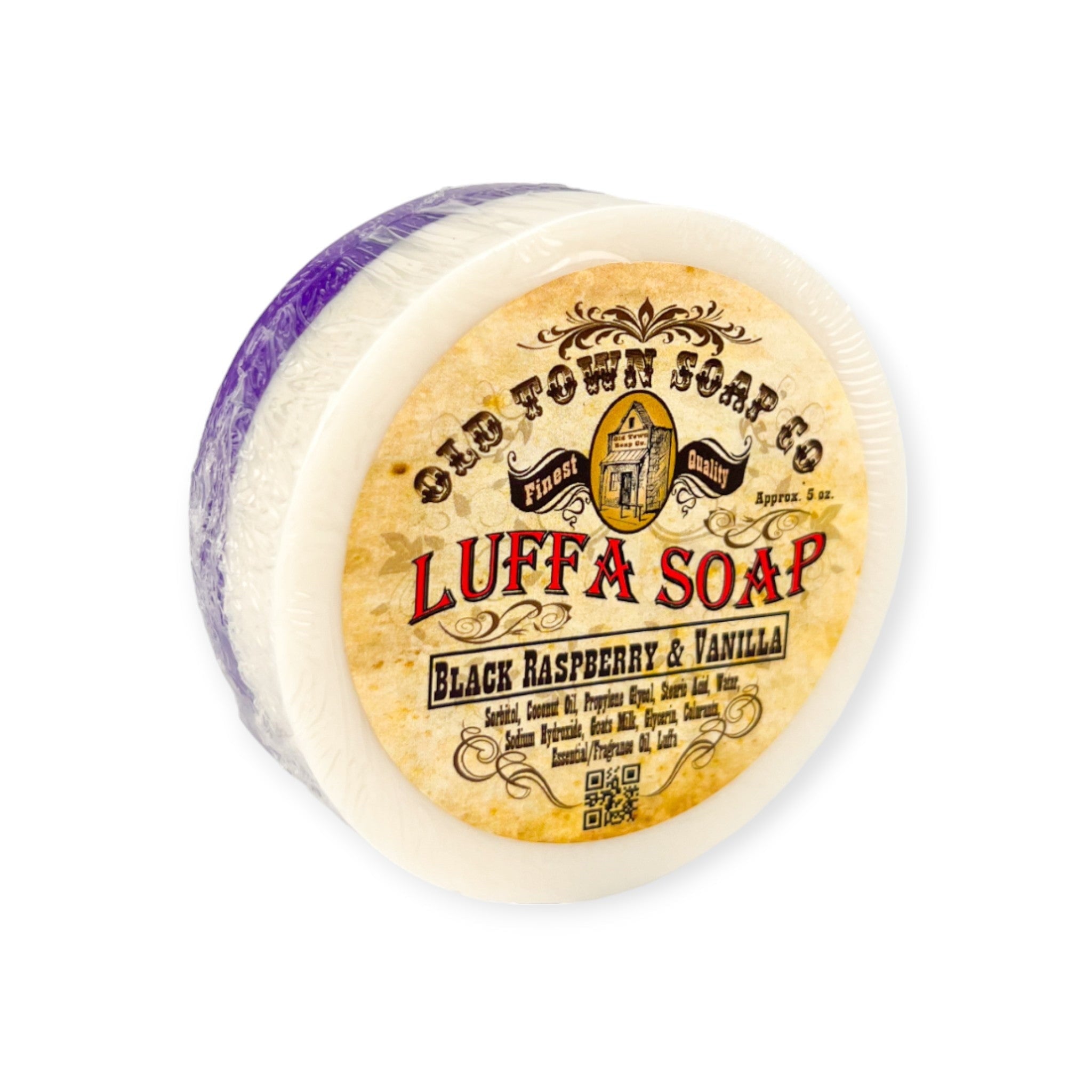 Black Raspberry &amp; Vanilla -Luffa Soap - Old Town Soap Co.