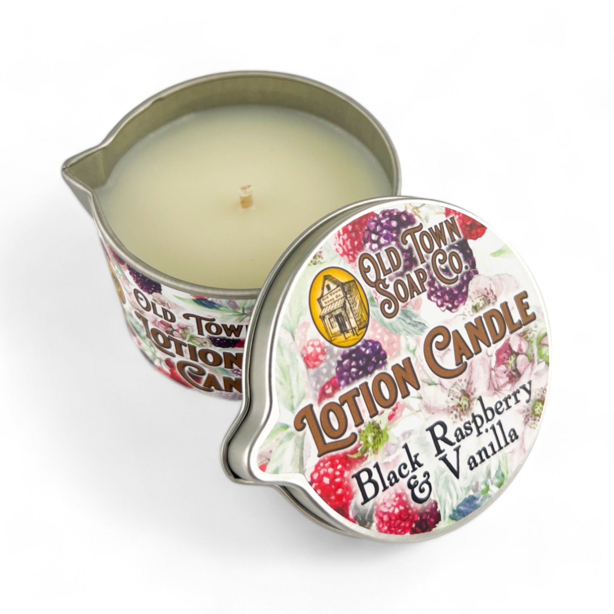 Black Raspberry &amp; Vanilla -Lotion Candles - Old Town Soap Co.