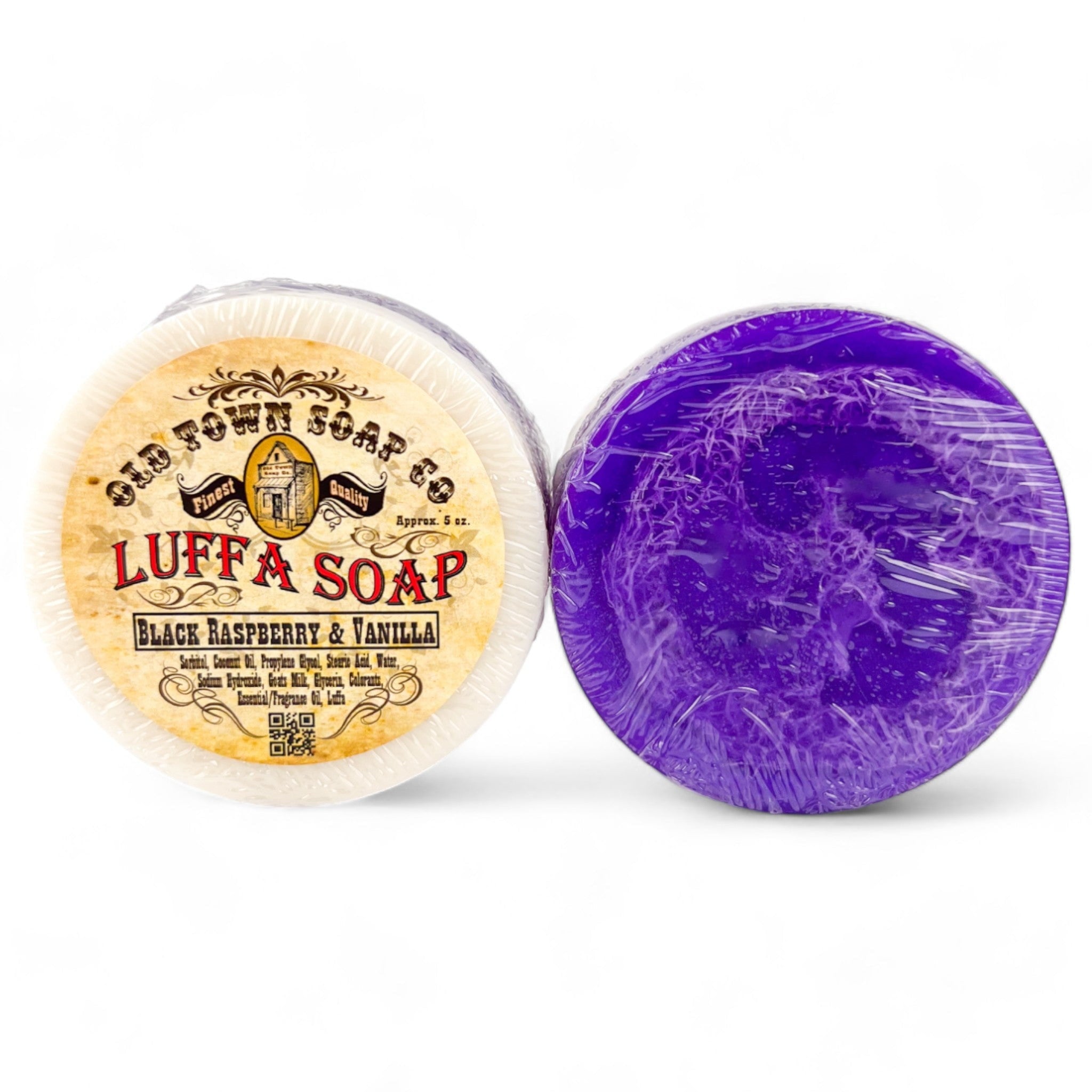 Black Raspberry &amp; Vanilla -Luffa Soap - Old Town Soap Co.