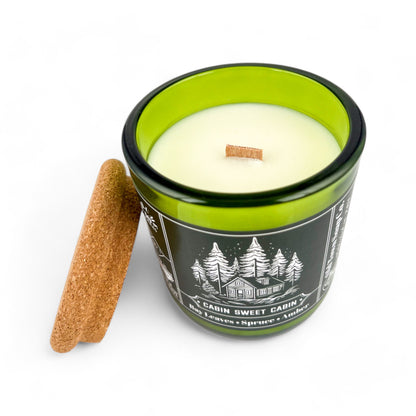 Cabin Sweet Cabin Wood Wick Candle