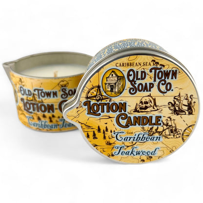 Caribbean Teakwood -Lotion Candles - Old Town Soap Co.