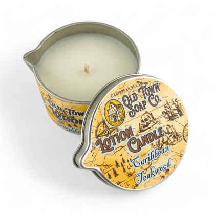 Caribbean Teakwood -Lotion Candles - Old Town Soap Co.