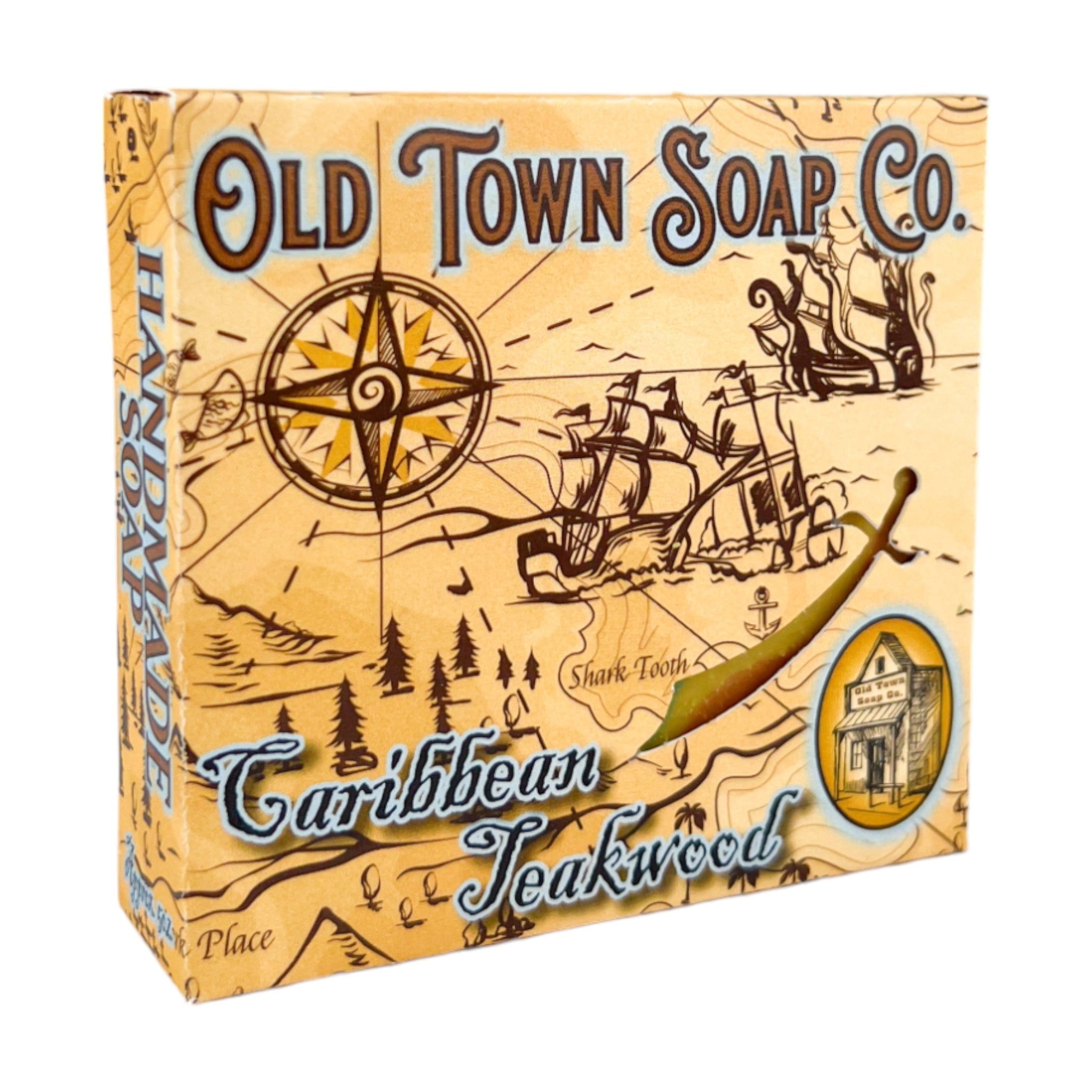 Caribbean Teakwood -Bar Soap - Old Town Soap Co.
