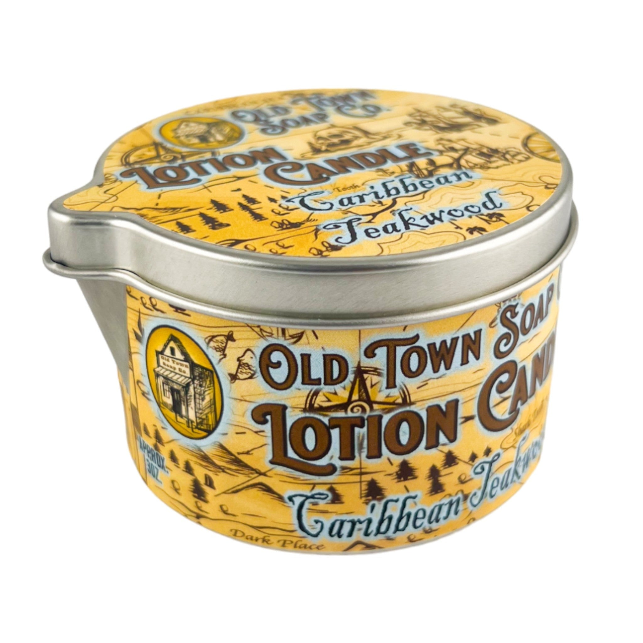 Caribbean Teakwood -Lotion Candles - Old Town Soap Co.