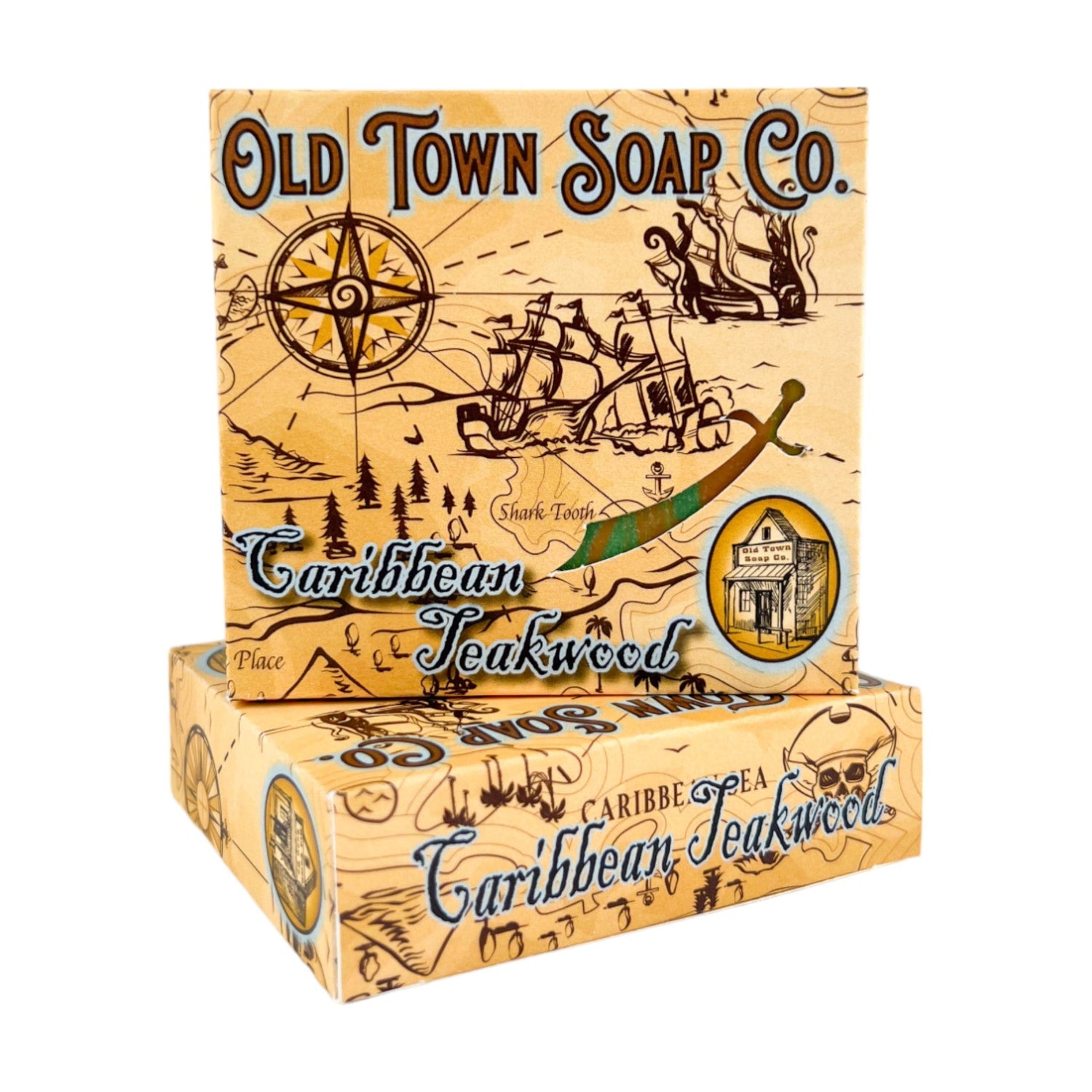 Caribbean Teakwood -Bar Soap - Old Town Soap Co.