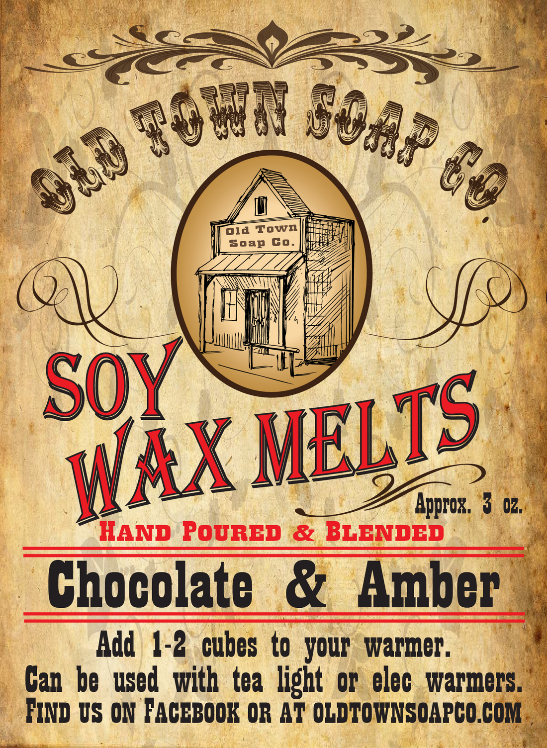 Chocolate &amp; Amber Wax Melts