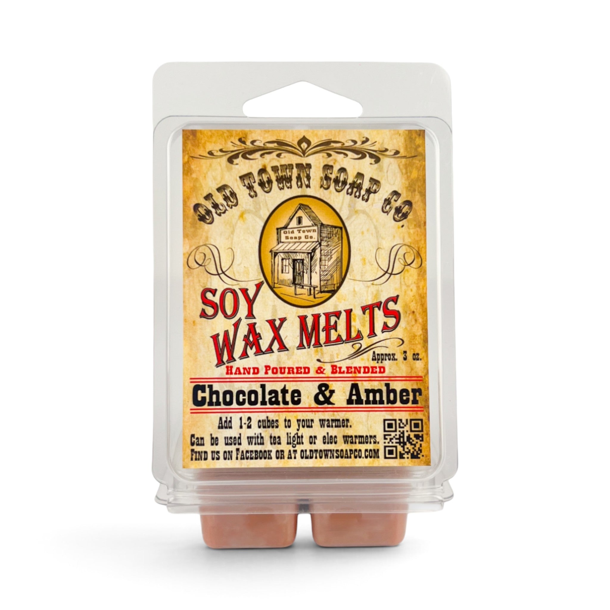 Chocolate &amp; Amber Wax Melts - Old Town Soap Co.