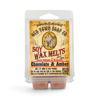 Chocolate &amp; Amber Wax Melts - Old Town Soap Co.