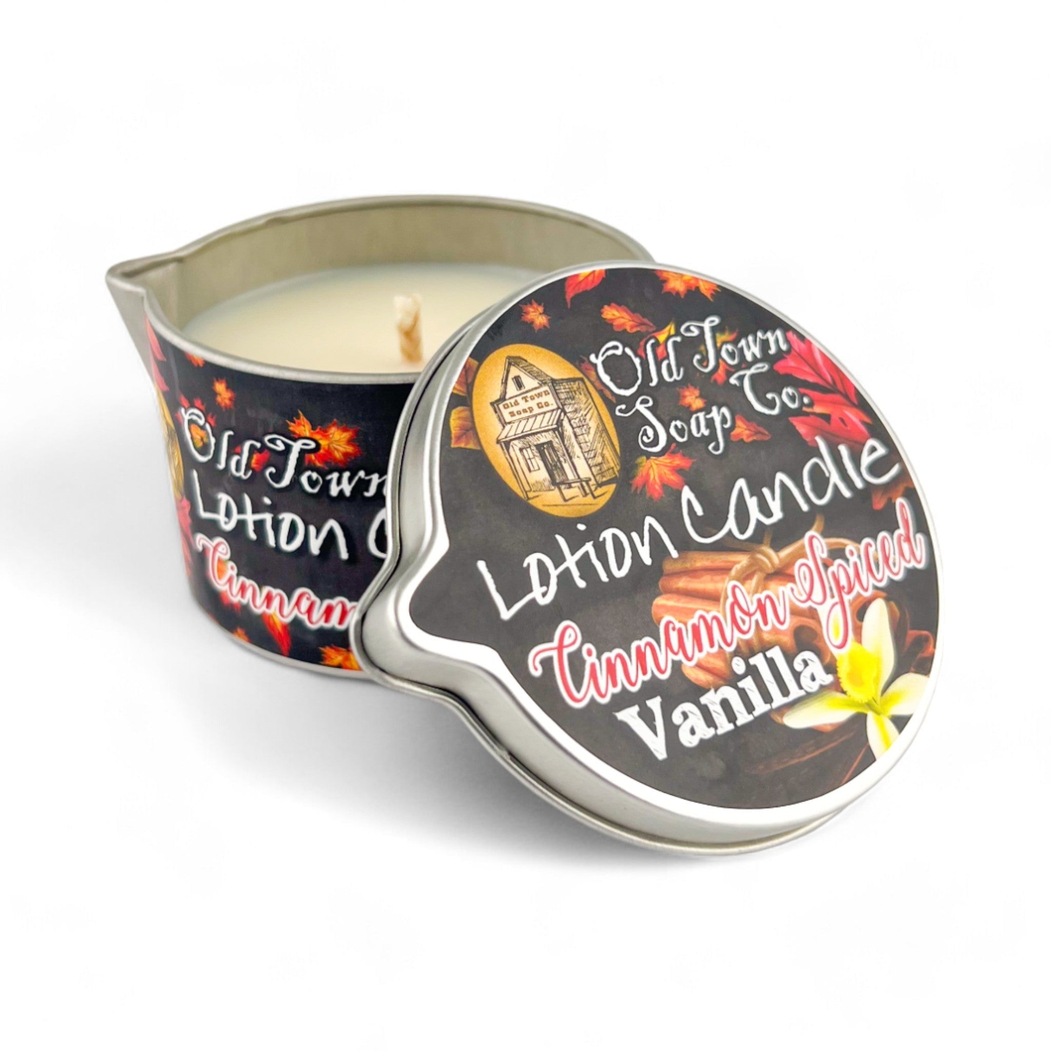 Cinnamon Spiced Vanilla Lotion Candle - Old Town Soap Co.