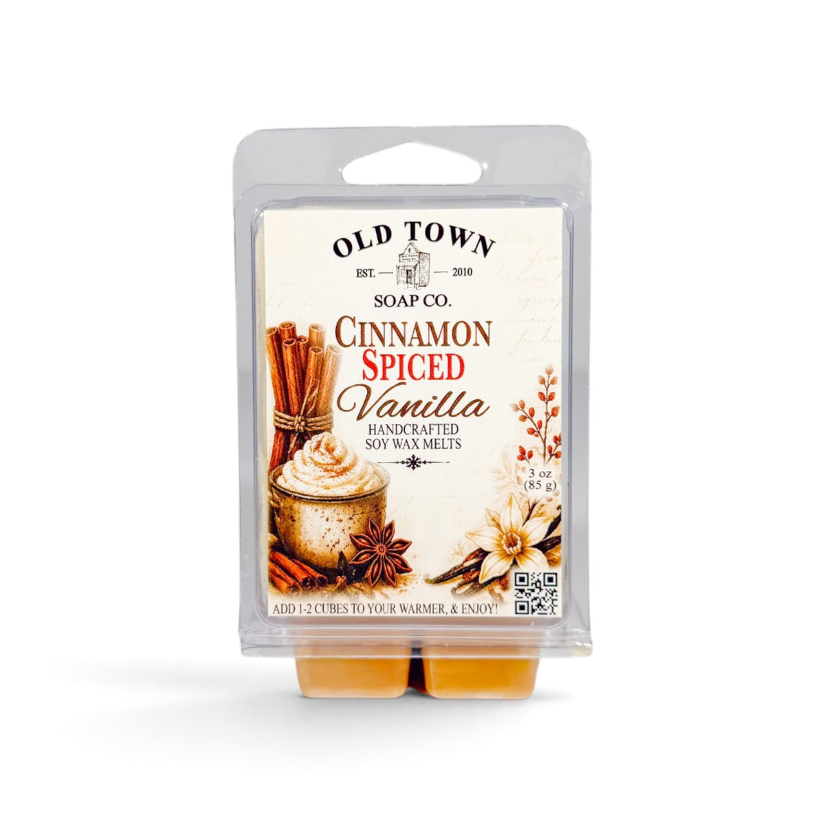 Cinnamon Spiced Vanilla Wax Melts - Old Town Soap Co.