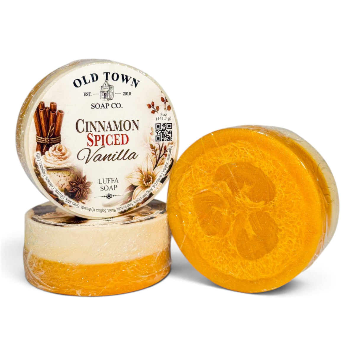 Cinnamon Spiced Vanilla Luffa Soap - Old Town Soap Co.