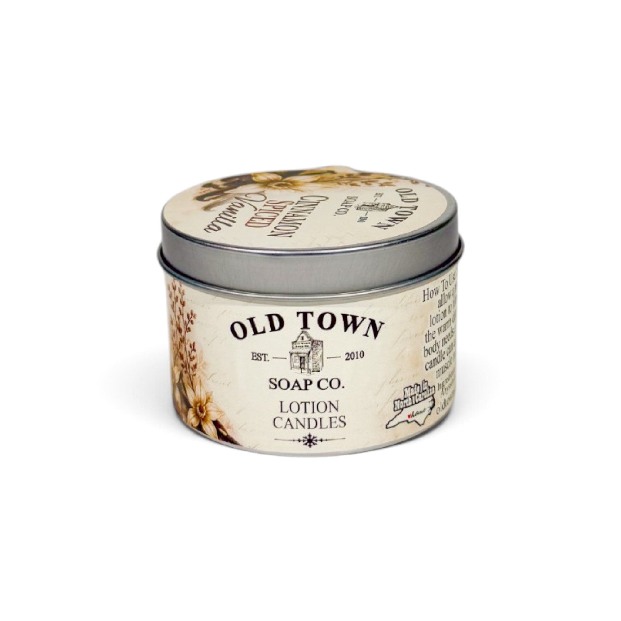 Cinnamon Spiced Vanilla Lotion Candle - Old Town Soap Co.