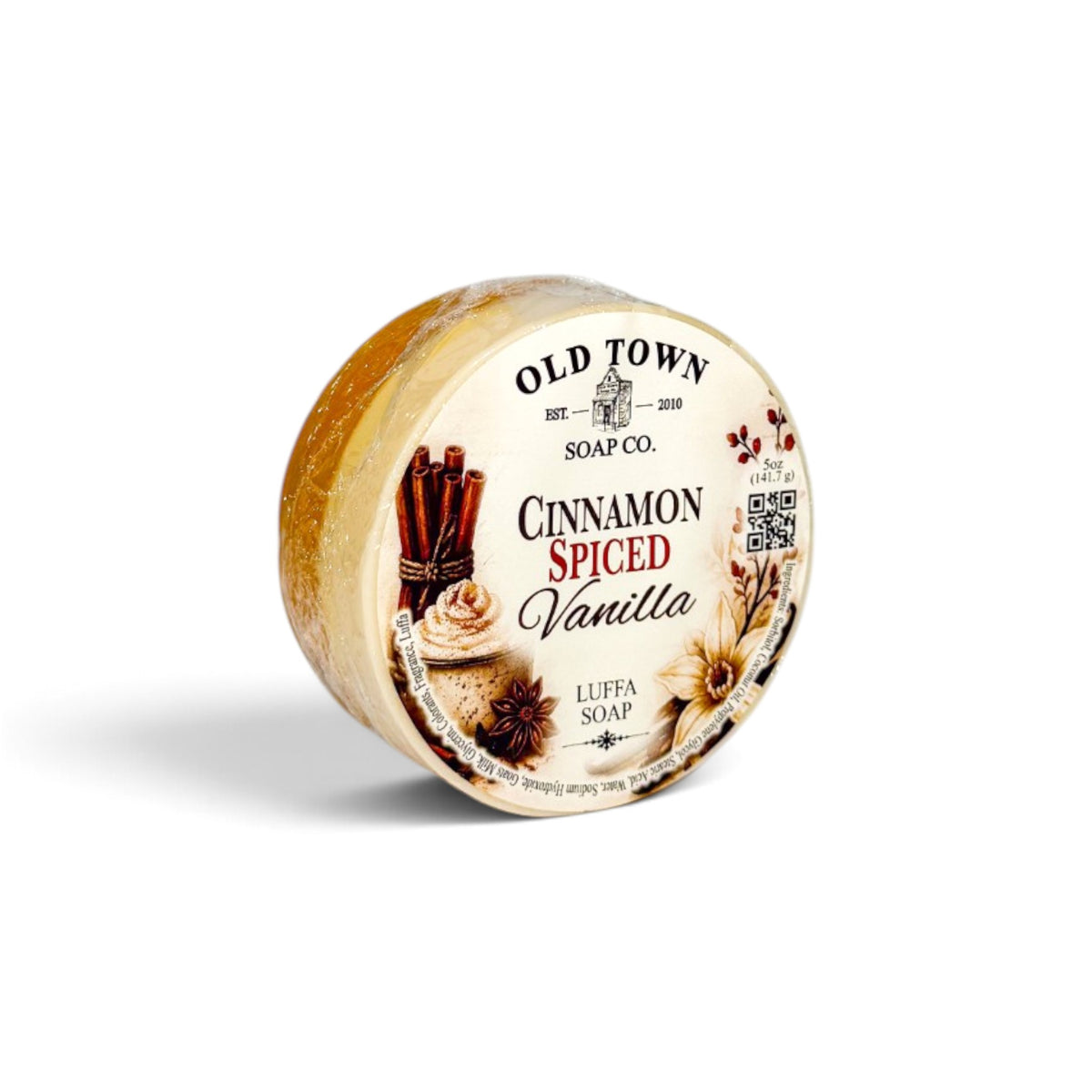 Cinnamon Spiced Vanilla Luffa Soap - Old Town Soap Co.