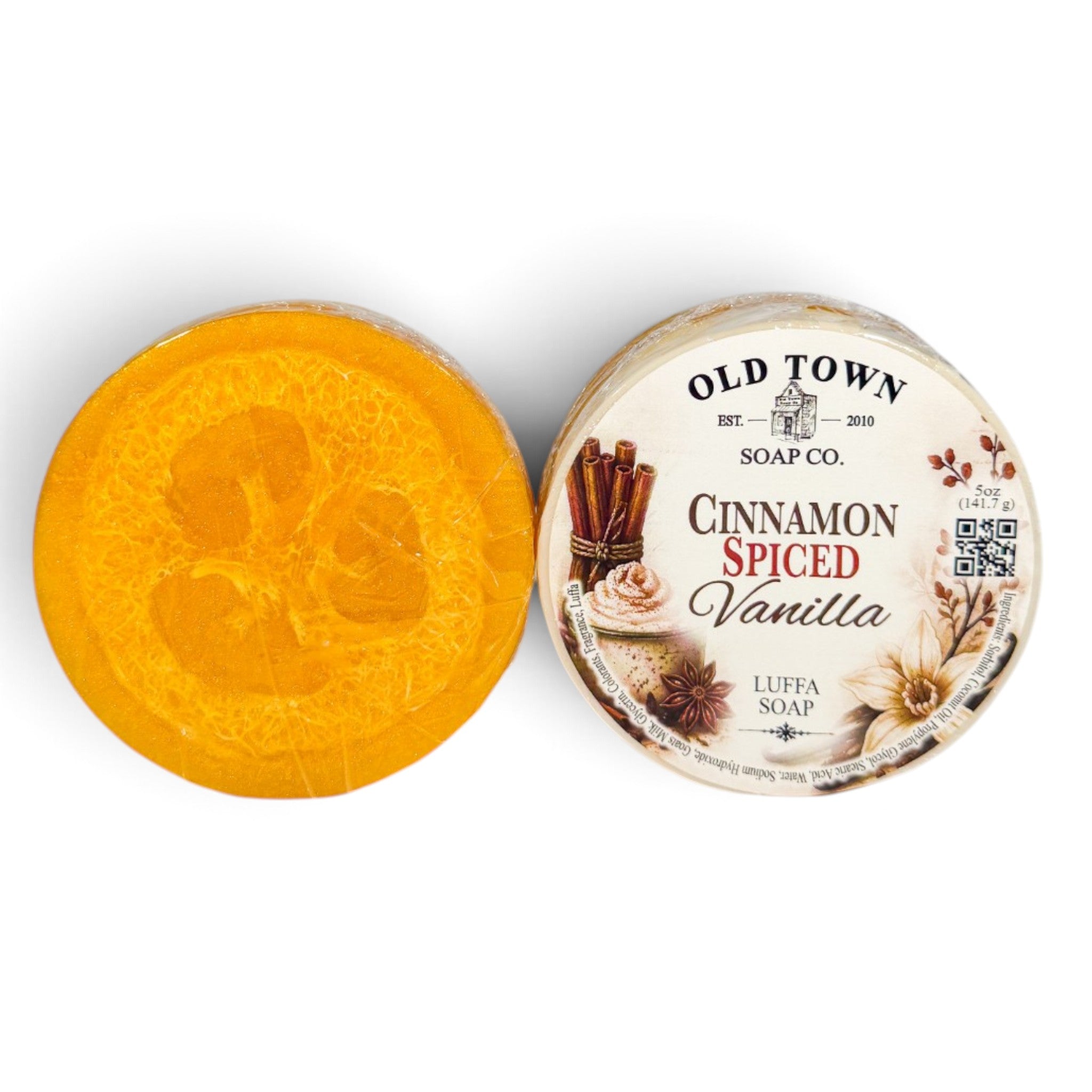 Cinnamon Spiced Vanilla Luffa Soap - Old Town Soap Co.