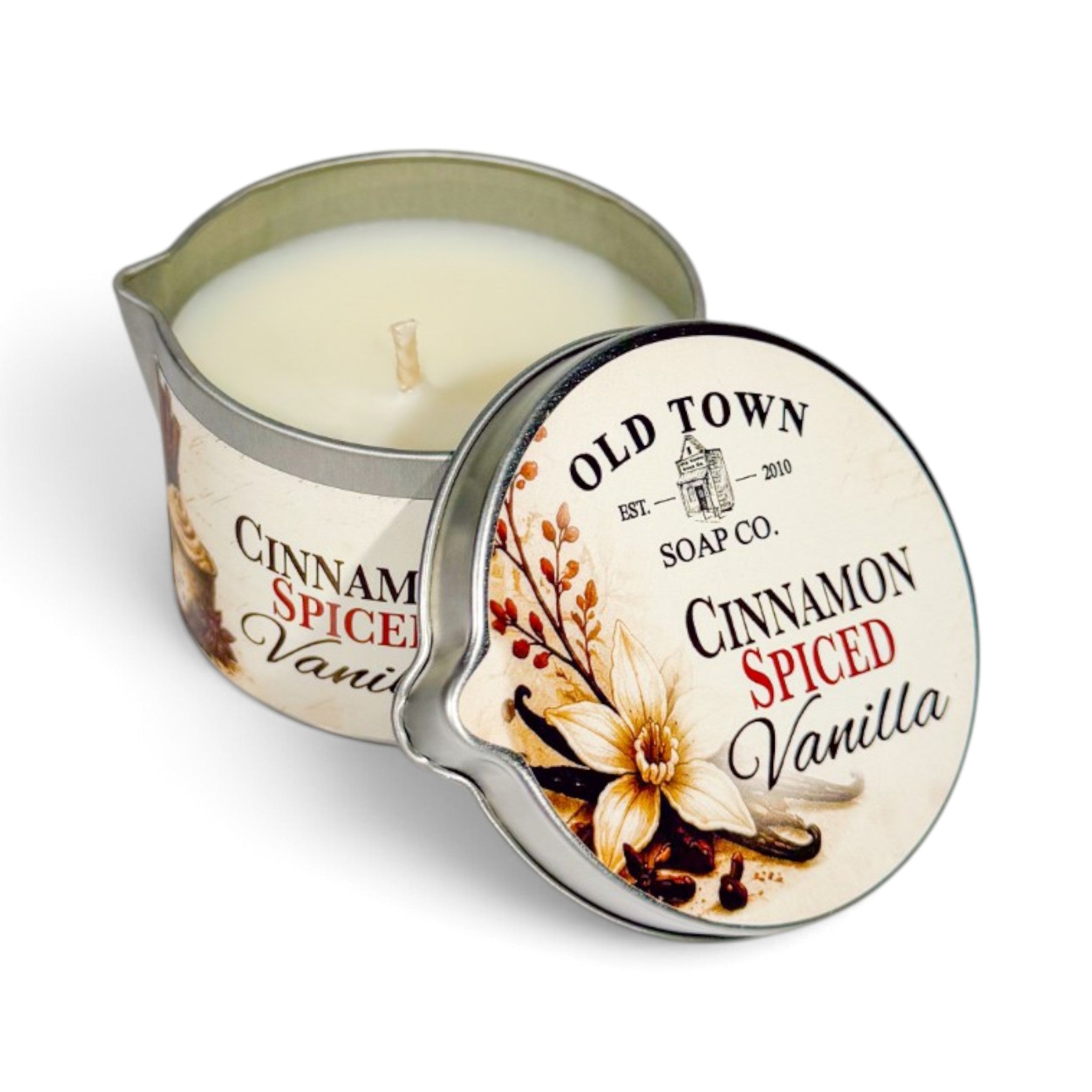 Cinnamon Spiced Vanilla Lotion Candle - Old Town Soap Co.