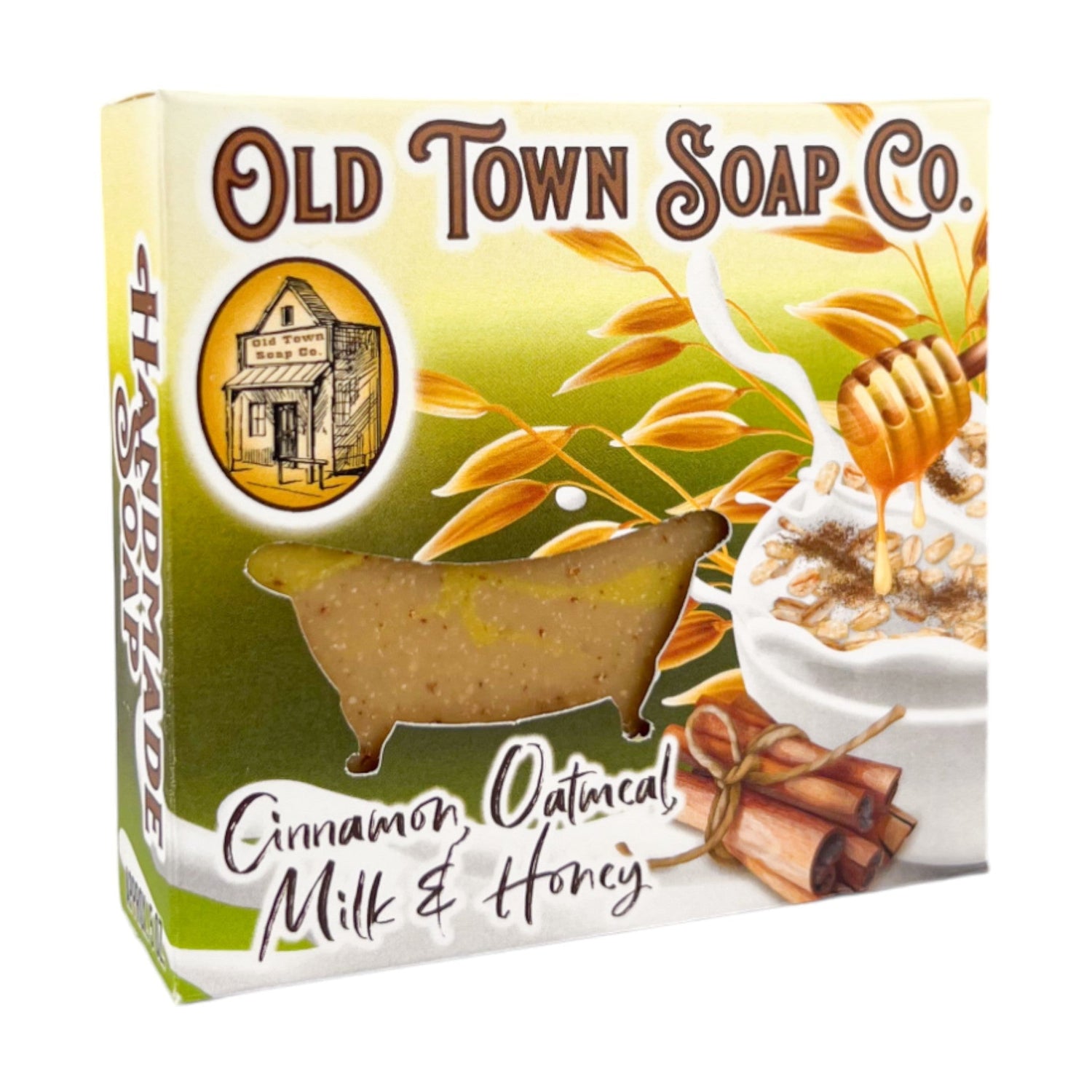 Cinnamon Oatmeal Milk &amp; Honey -Bar Soap - Old Town Soap Co.