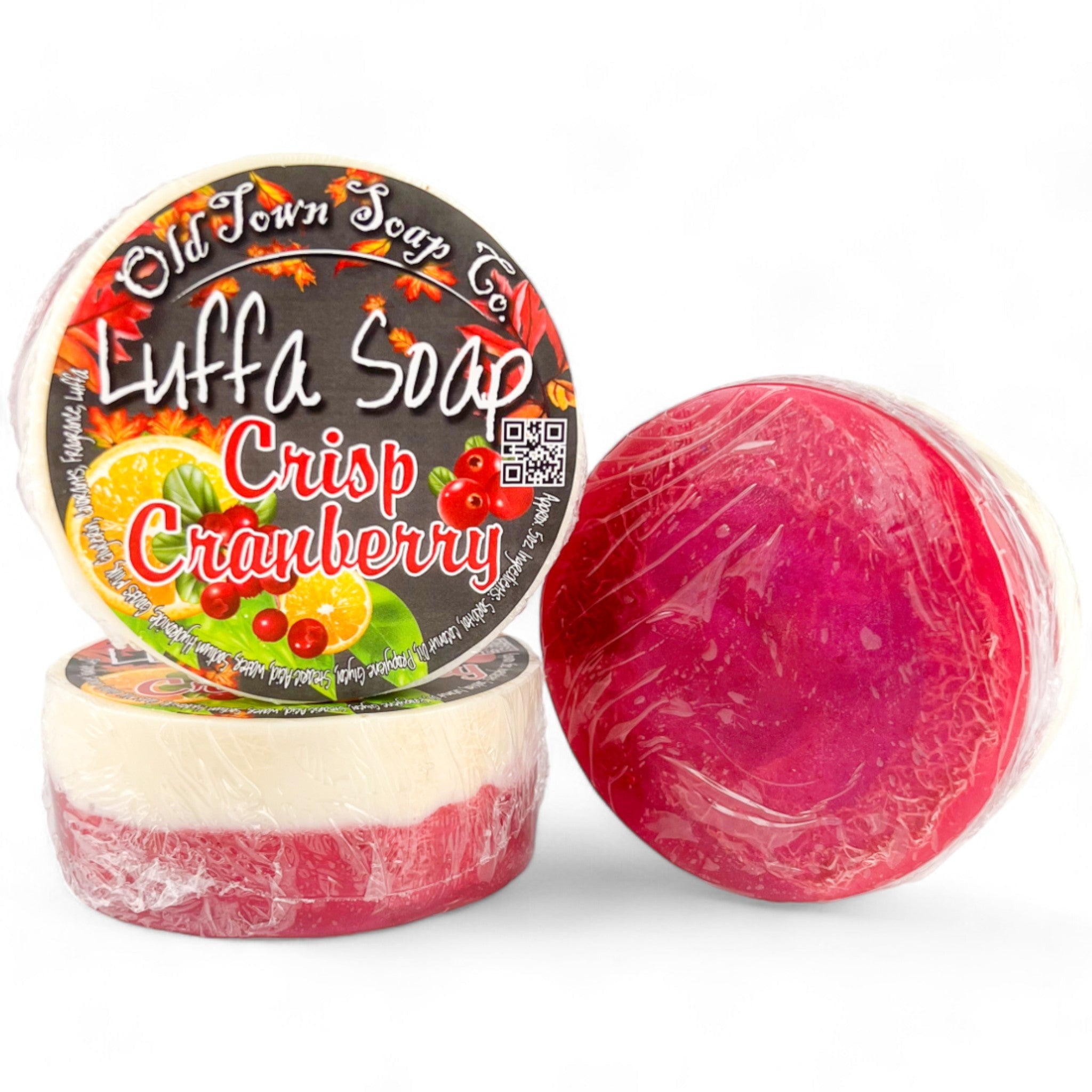 Crisp Cranberry Luffa Soap - Old Town Soap Co.