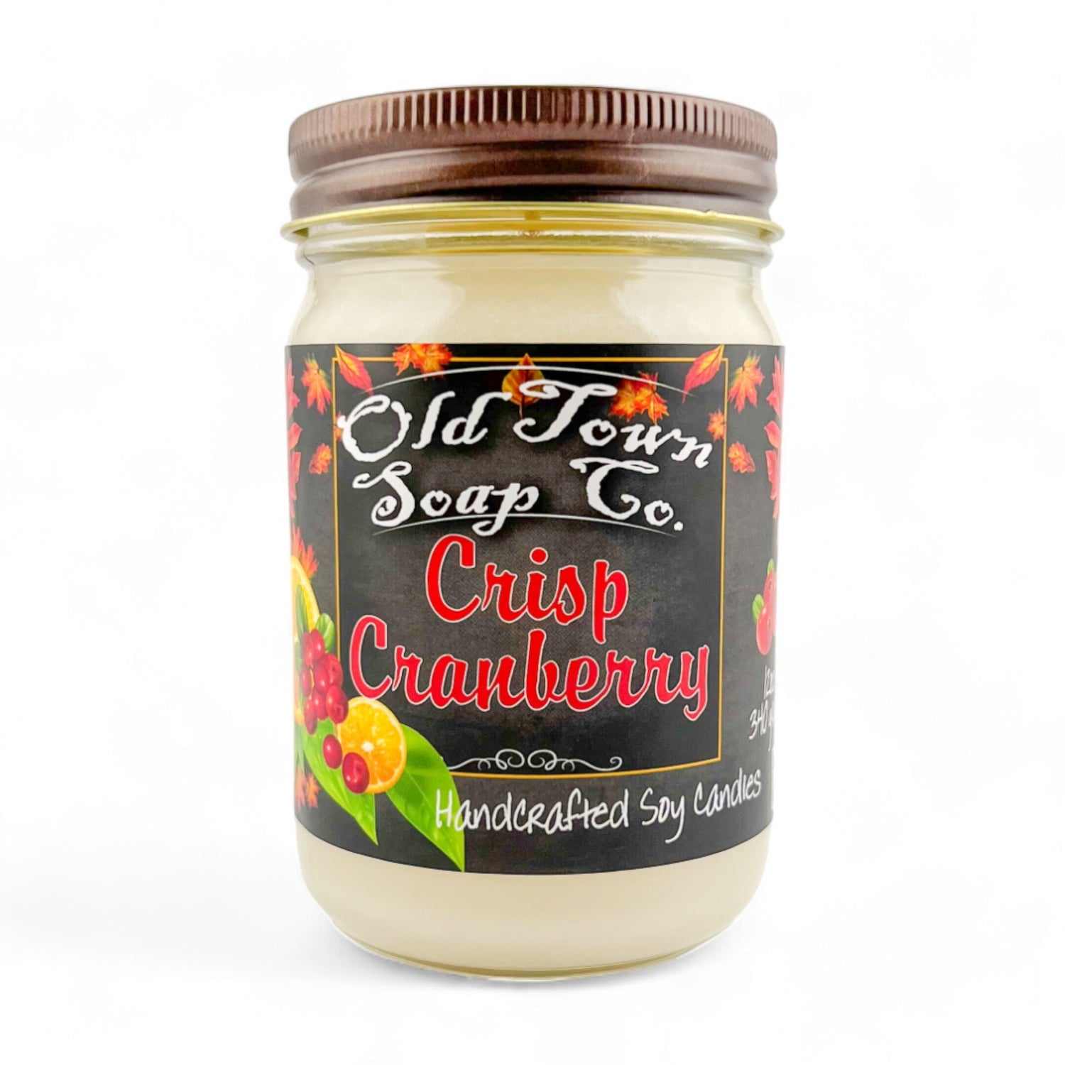 Crisp Cranberry - 12oz. Candles - Old Town Soap Co.