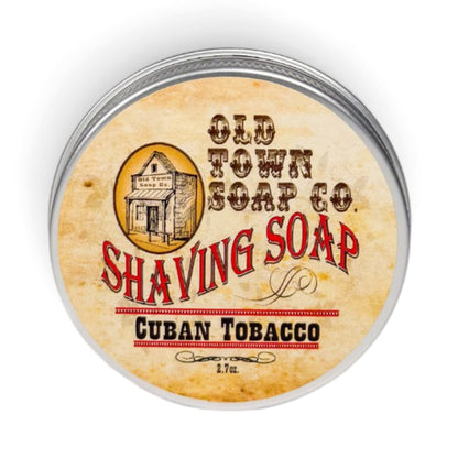 Cuban Tobacco Shave Soap Tin - Old Town Soap Co.