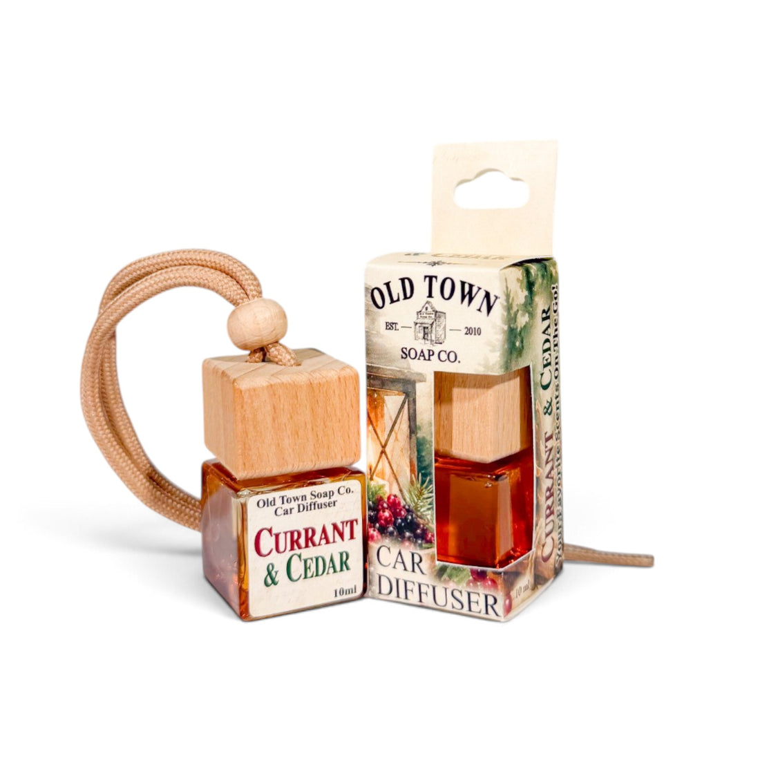 Currant &amp; Cedar Car Diffuser - Old Town Soap Co.