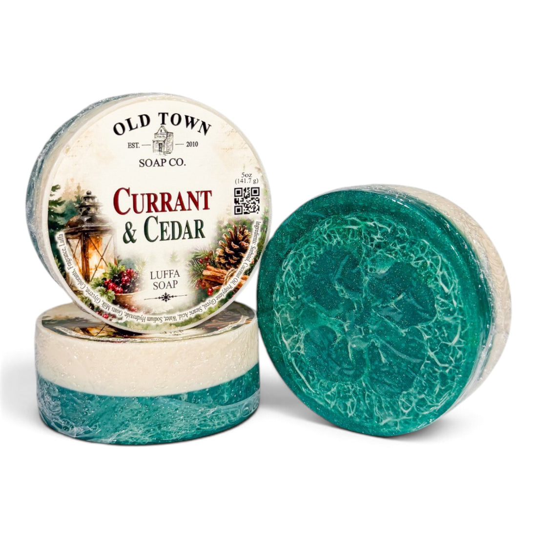 Currant &amp; Cedar Luffa Soap - Old Town Soap Co.