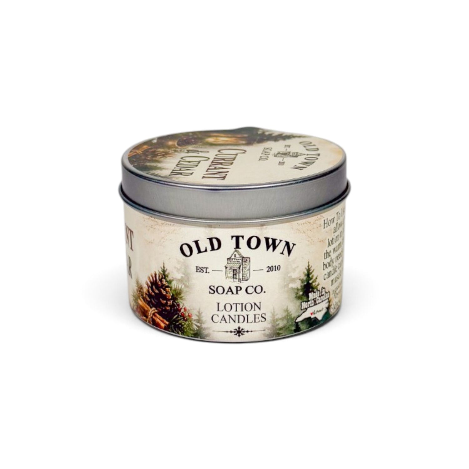 Currant &amp; Cedar Lotion Candle - Old Town Soap Co.