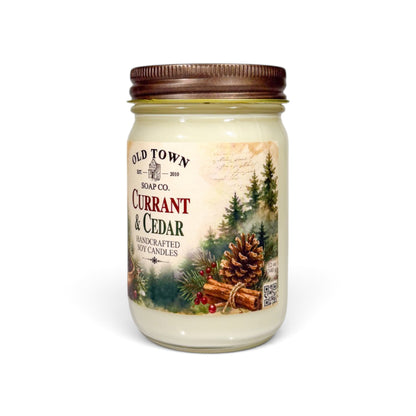 Currant &amp; Cedar 12oz. Candle - Old Town Soap Co.