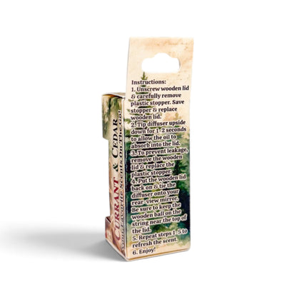 Currant &amp; Cedar Car Diffuser - Old Town Soap Co.