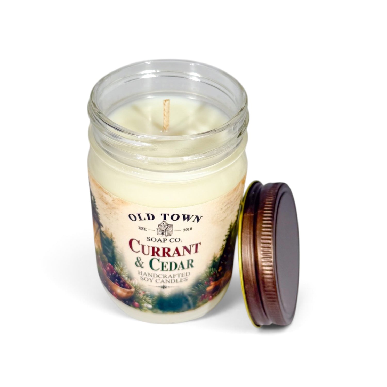 Currant &amp; Cedar 12oz. Candle - Old Town Soap Co.