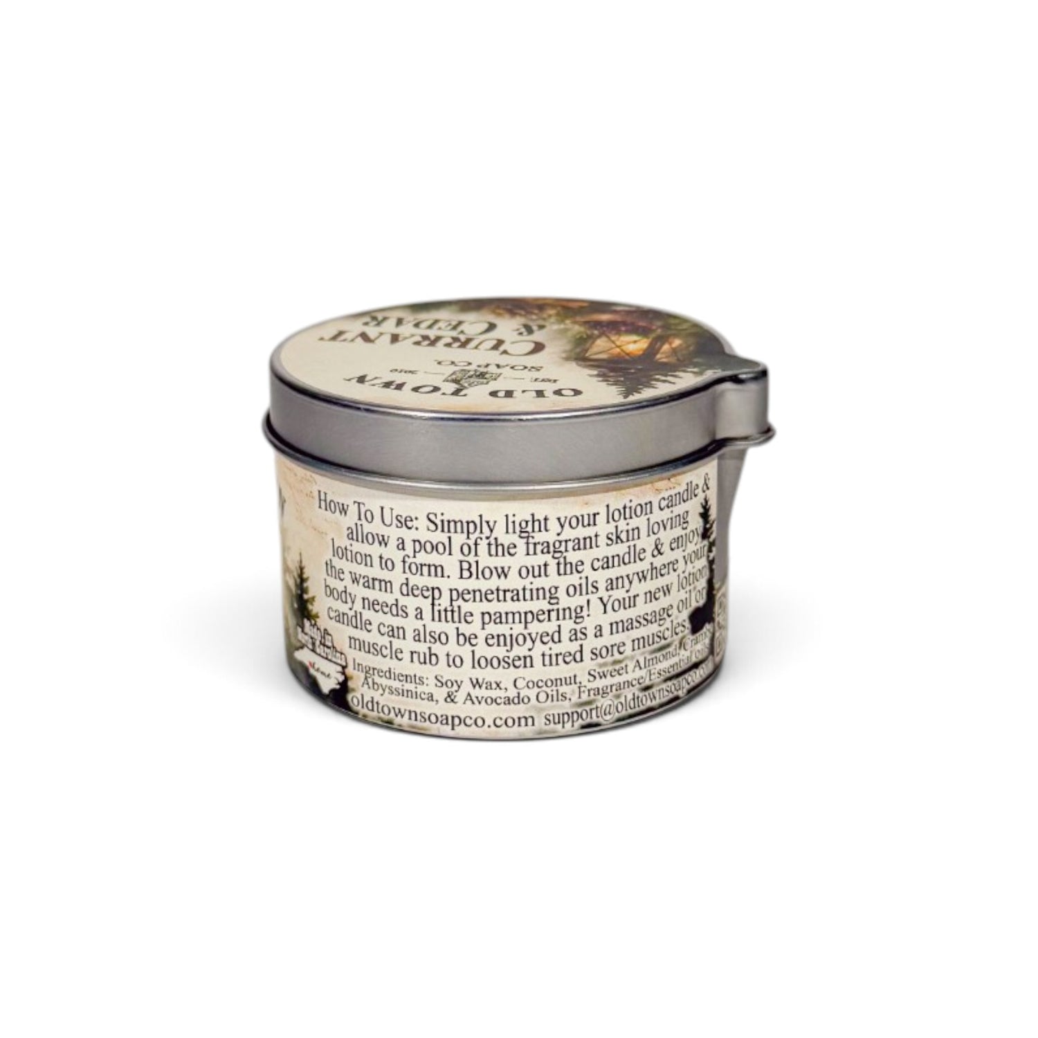 Currant &amp; Cedar Lotion Candle - Old Town Soap Co.