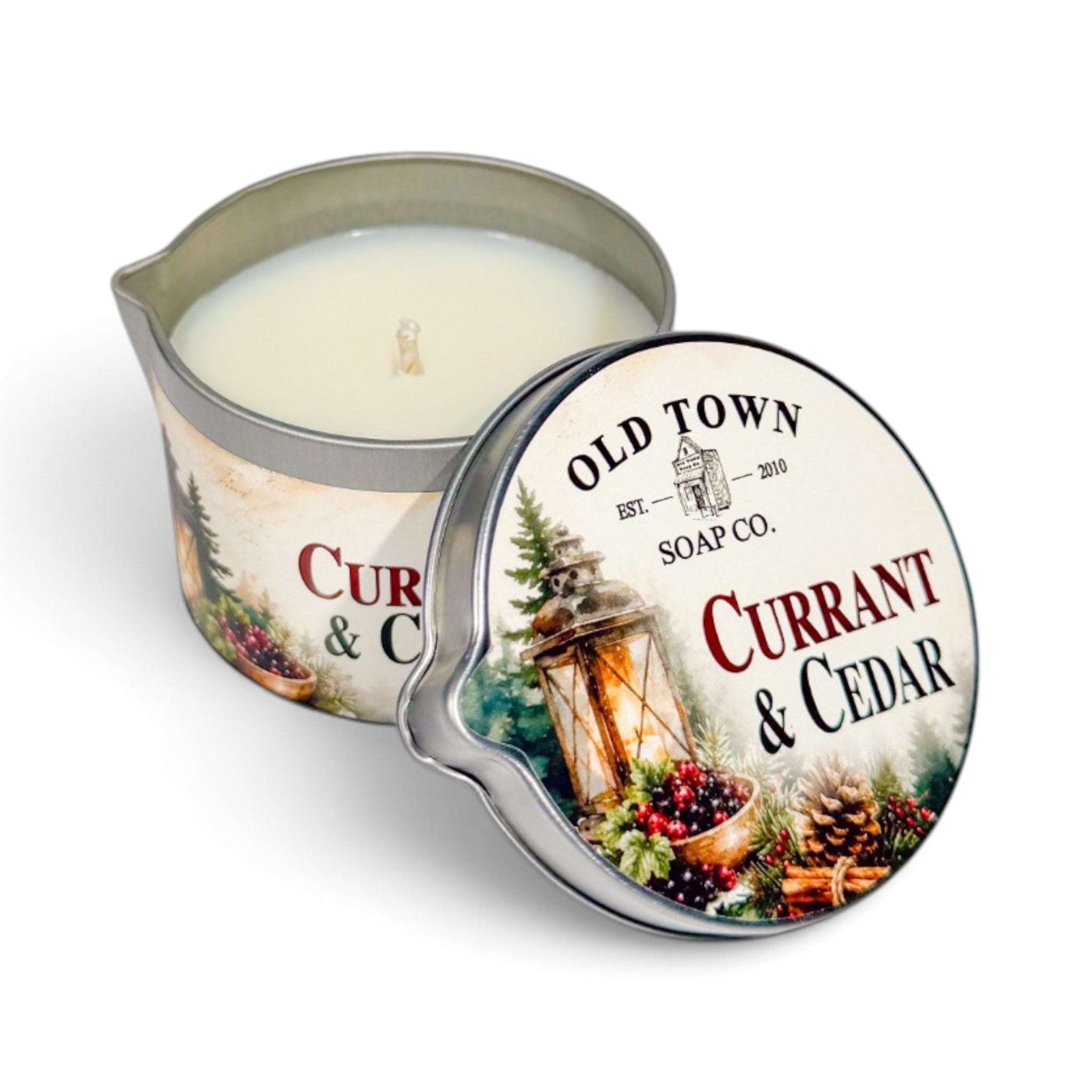 Currant &amp; Cedar Lotion Candle - Old Town Soap Co.
