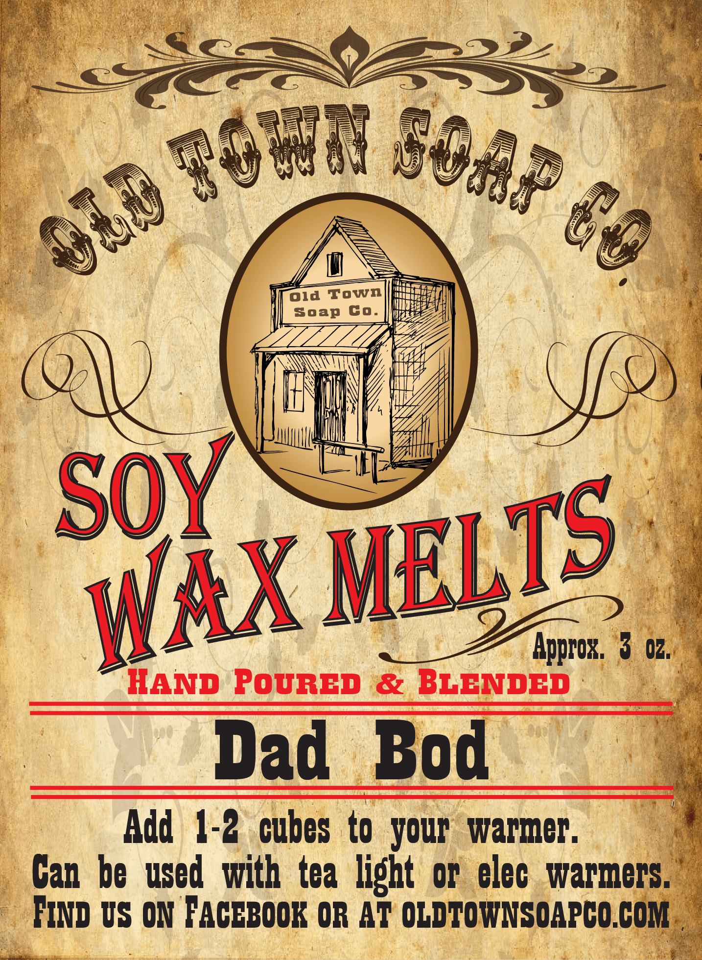 Dad Bod Wax Melts - Old Town Soap Co.